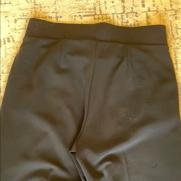 Woman's Hi Rise Black Wide Leg Stretch Pants For Office or Casual - Picture 7 of 8